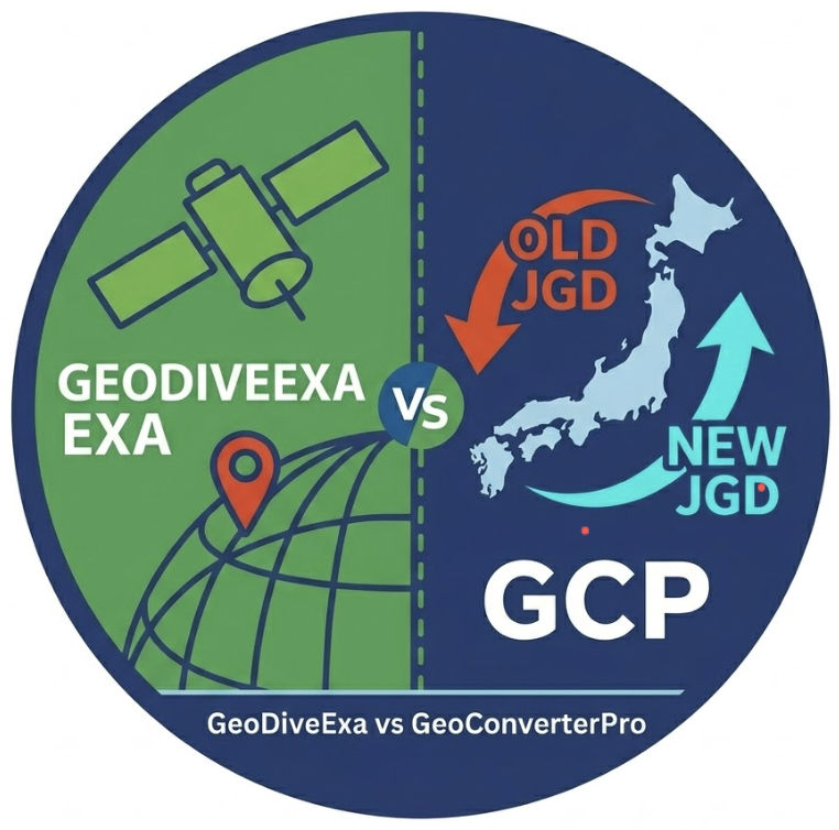 GeoDiveExa と GeoConverterPro の比較 — 追加機能と使い分けを整理