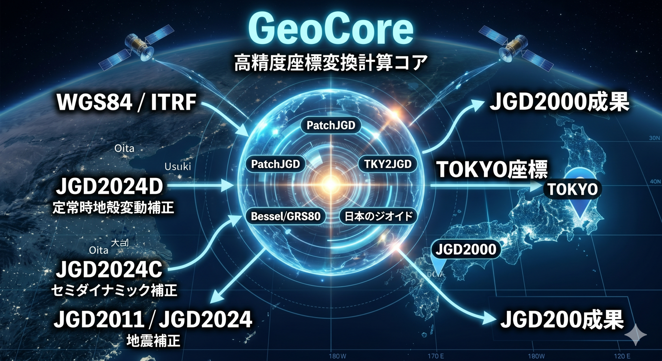 高精度座標変換エンジン『GeoCore』解説