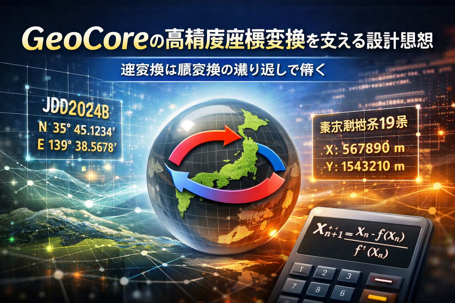 GeoCoreの高精度座標変換を支える設計思想