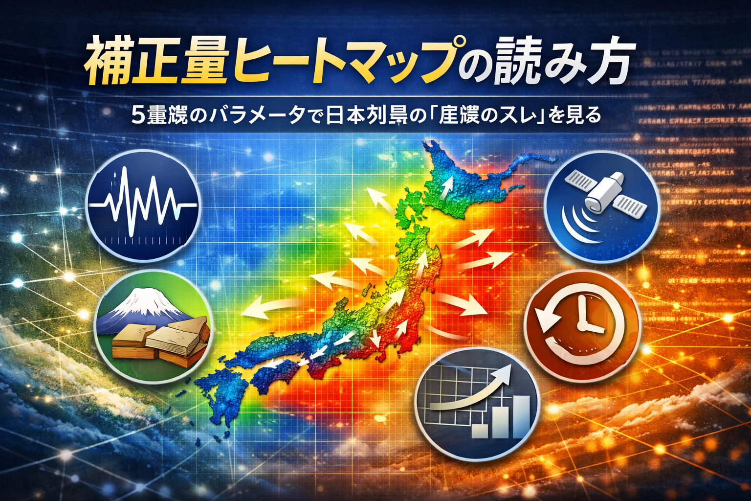 補正量ヒートマップの読み方