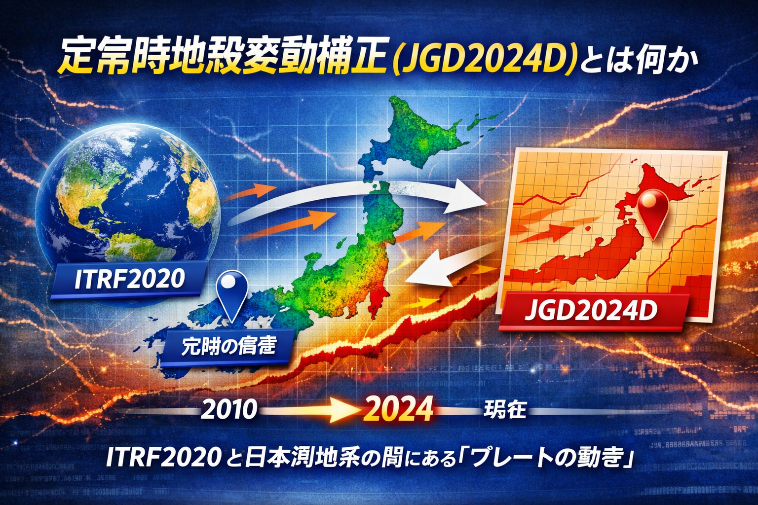 定常時地殻変動補正（JGD2024D）とは何か