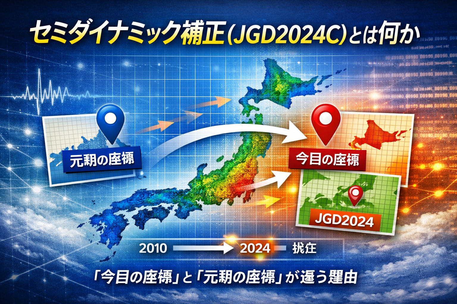 セミダイナミック補正（JGD2024C）とは何か