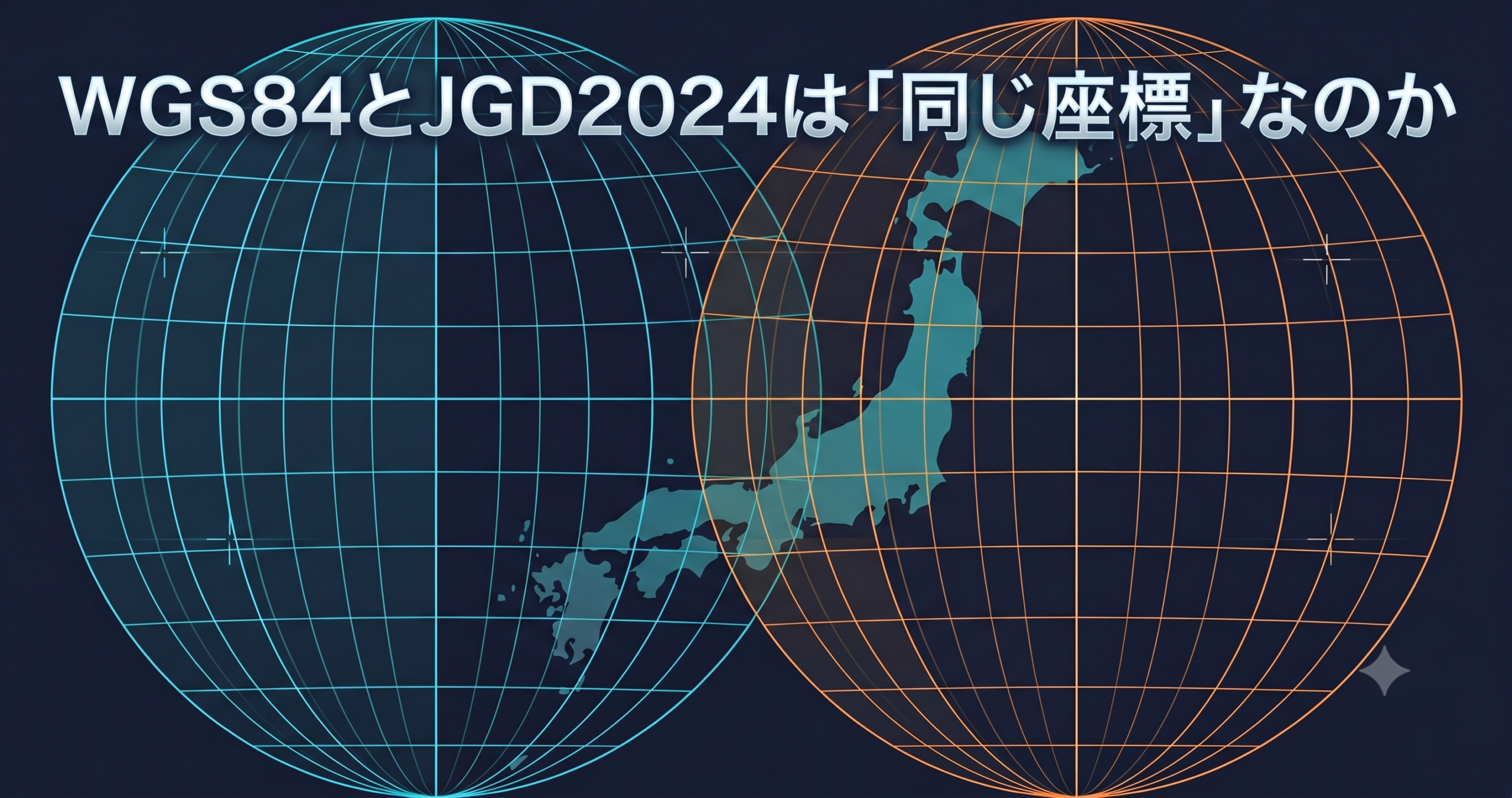 WGS84とJGD2024と国際座標系の関係