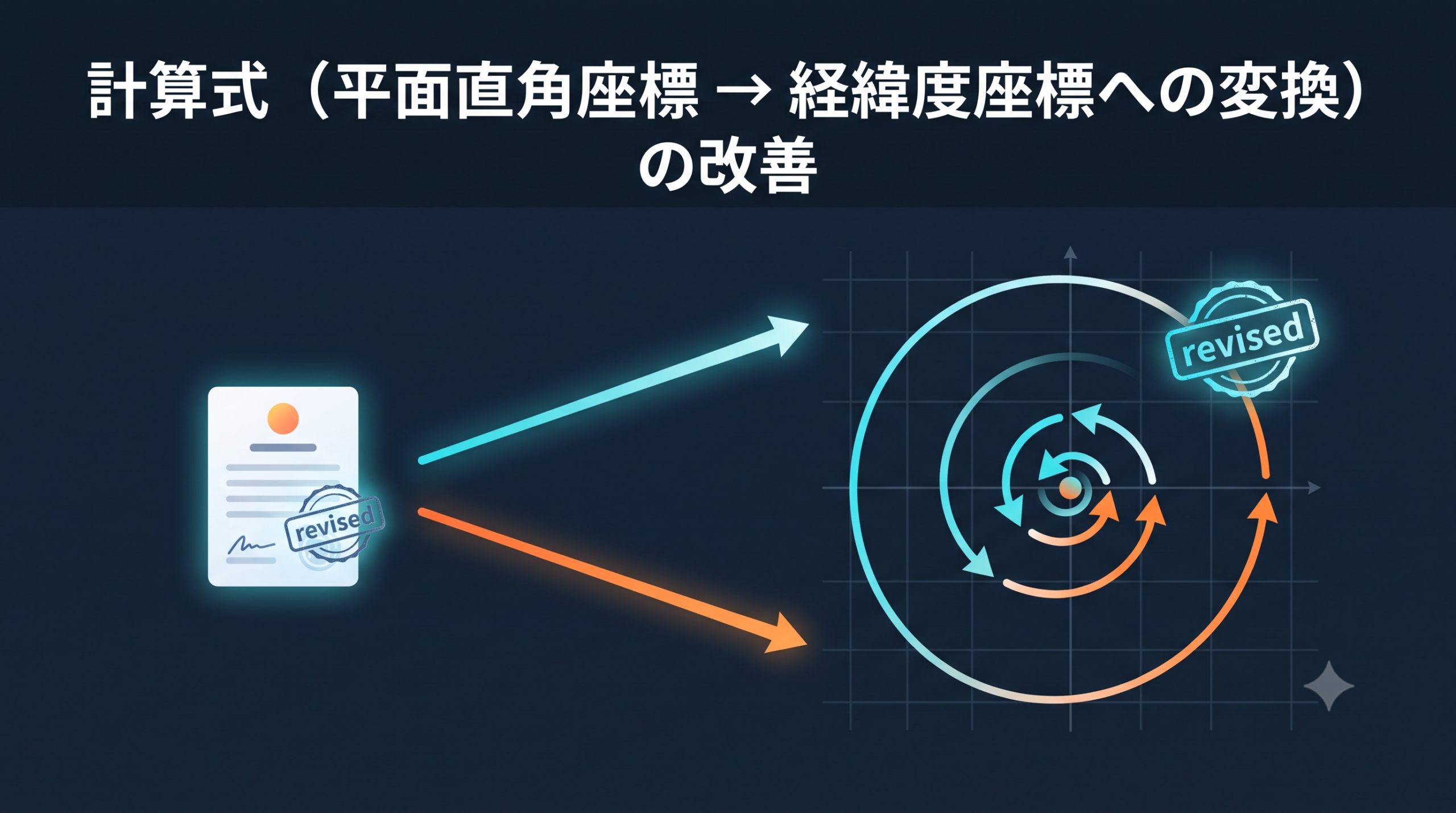 平面直角座標→経緯度座標の変換計算式が公式に「改善」された — 何が変わり、何が変わらないのか
