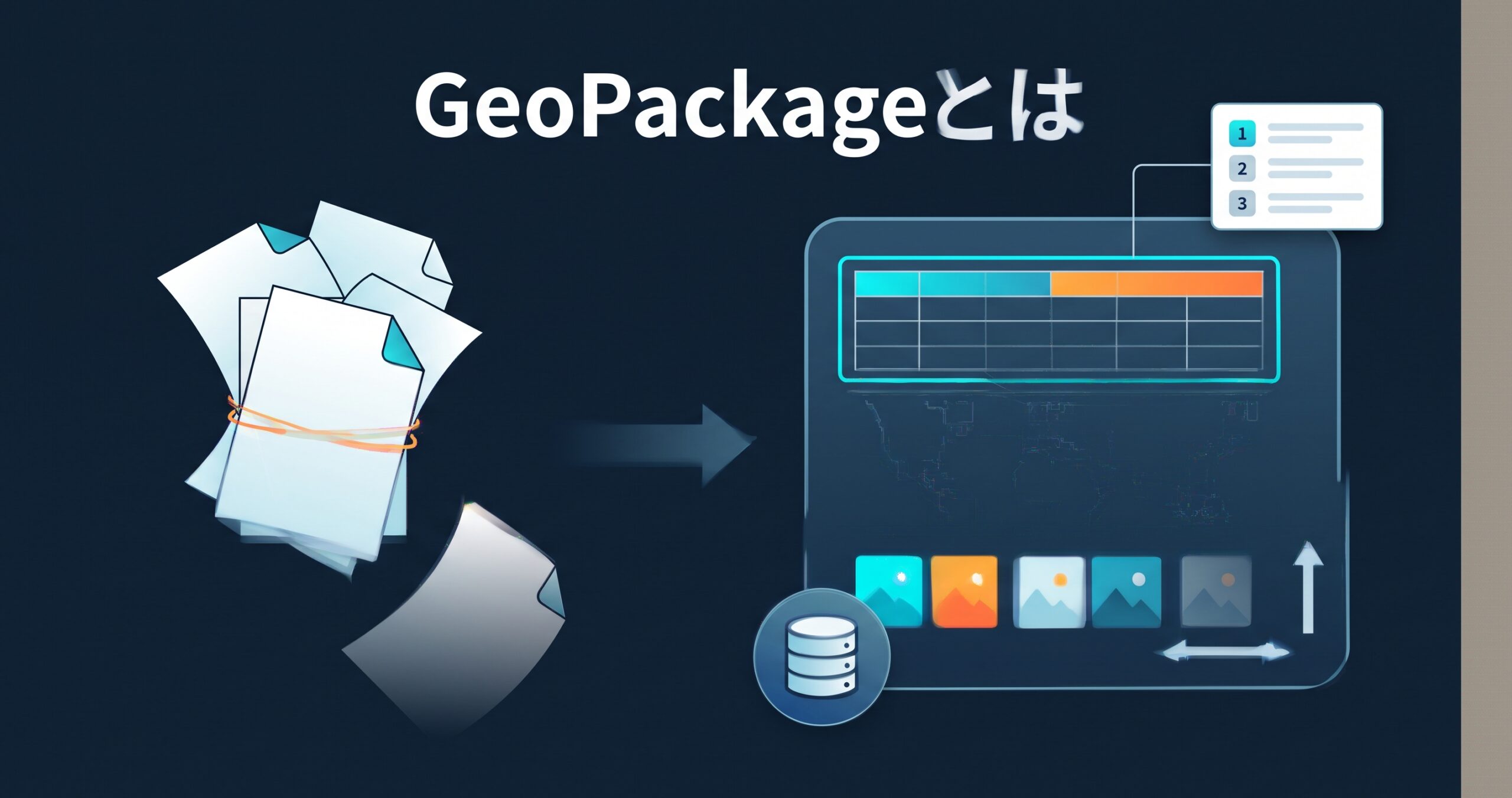 GeoPackage（.gpkg）とは — 1ファイルで完結するGISデータ形式と、座標系がどこに書かれているか