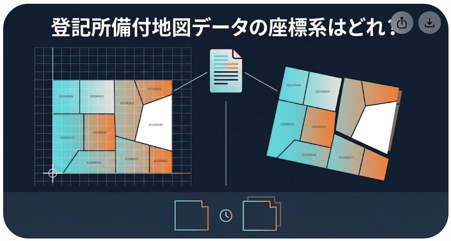 登記所備付地図データの座標系はどれ? — 地図XMLの公共座標・任意座標の見分け方と、止まったままの座標値