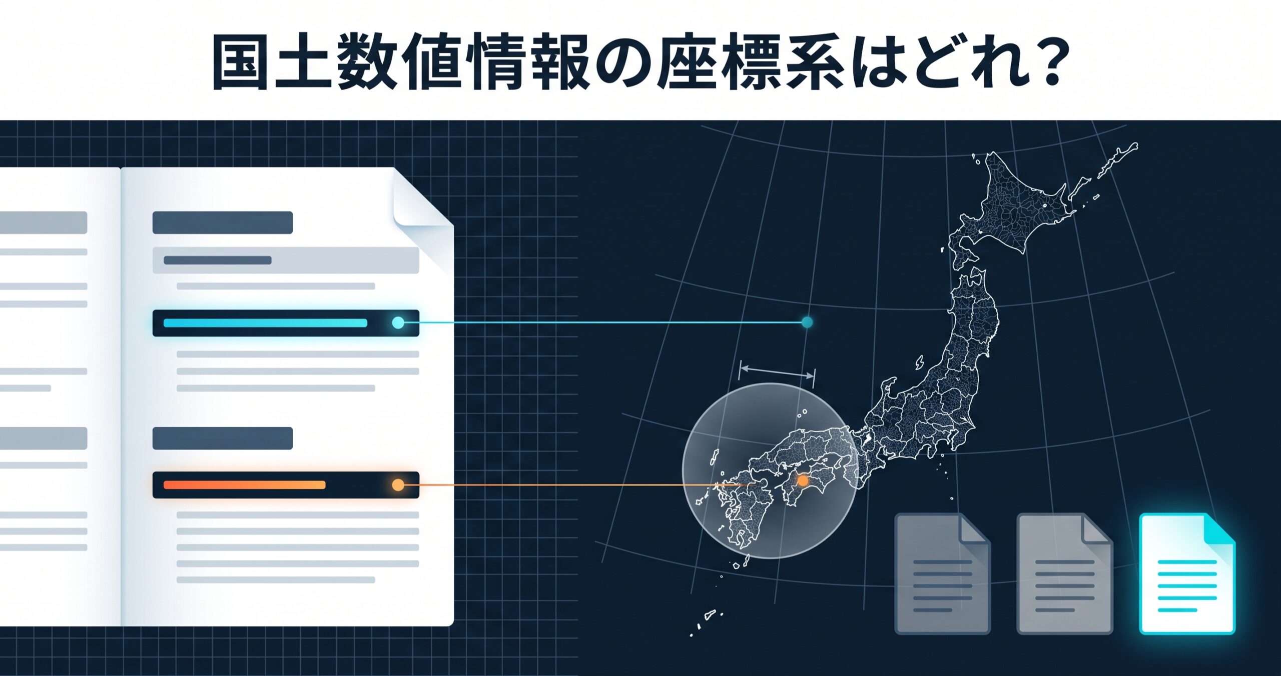 国土数値情報の座標系はどれ? — 製品仕様書の「JGD 2011 / (B, L)」と、水平位置25mというデータ品質
