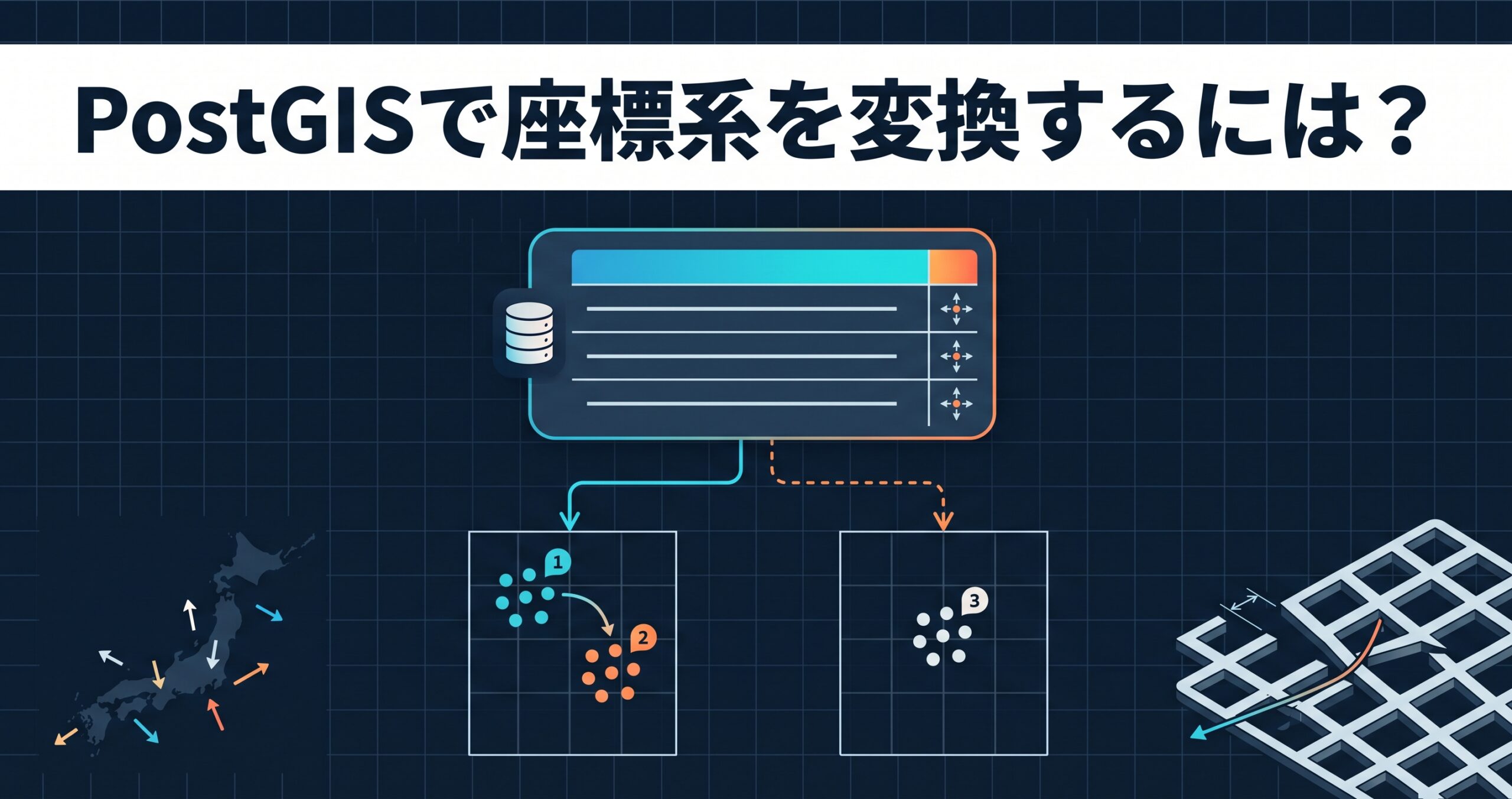 PostGISで座標系を変換するには? — ST_Transform と ST_SetSRID の違いと、SRIDを直しても点が動かない理由